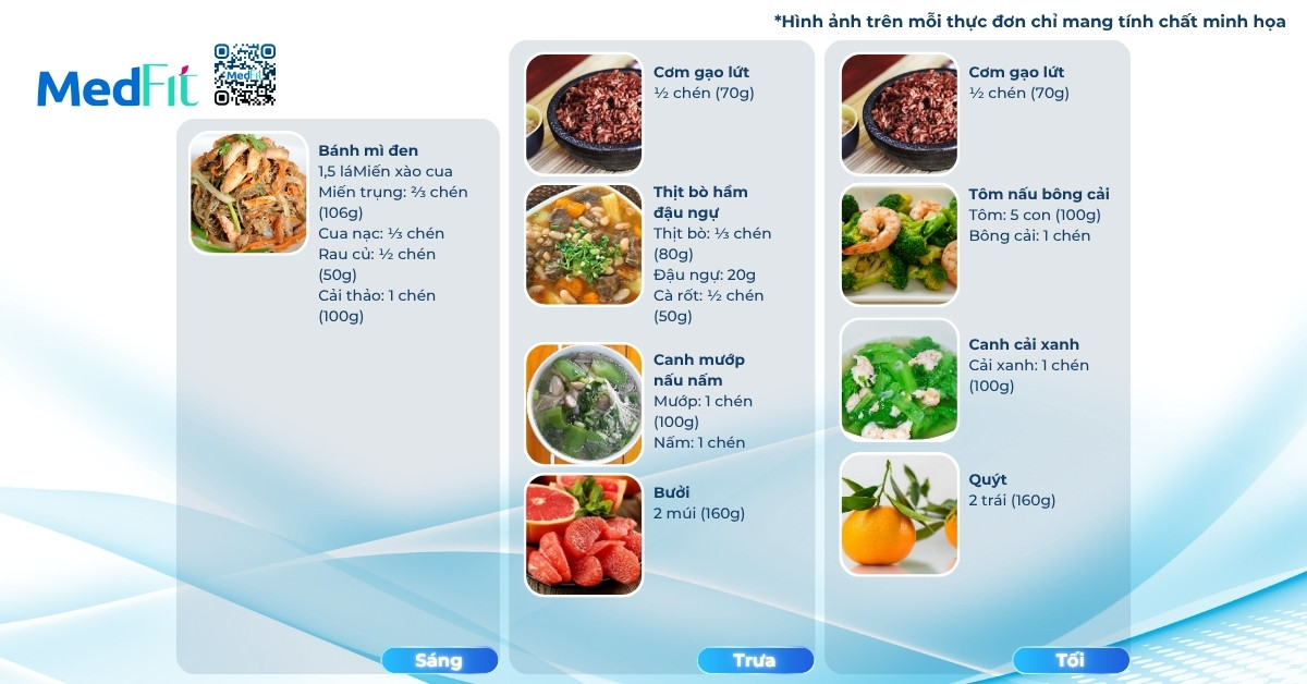 thực đơn giảm mỡ toàn thân trong 7 ngày (ngày 5)