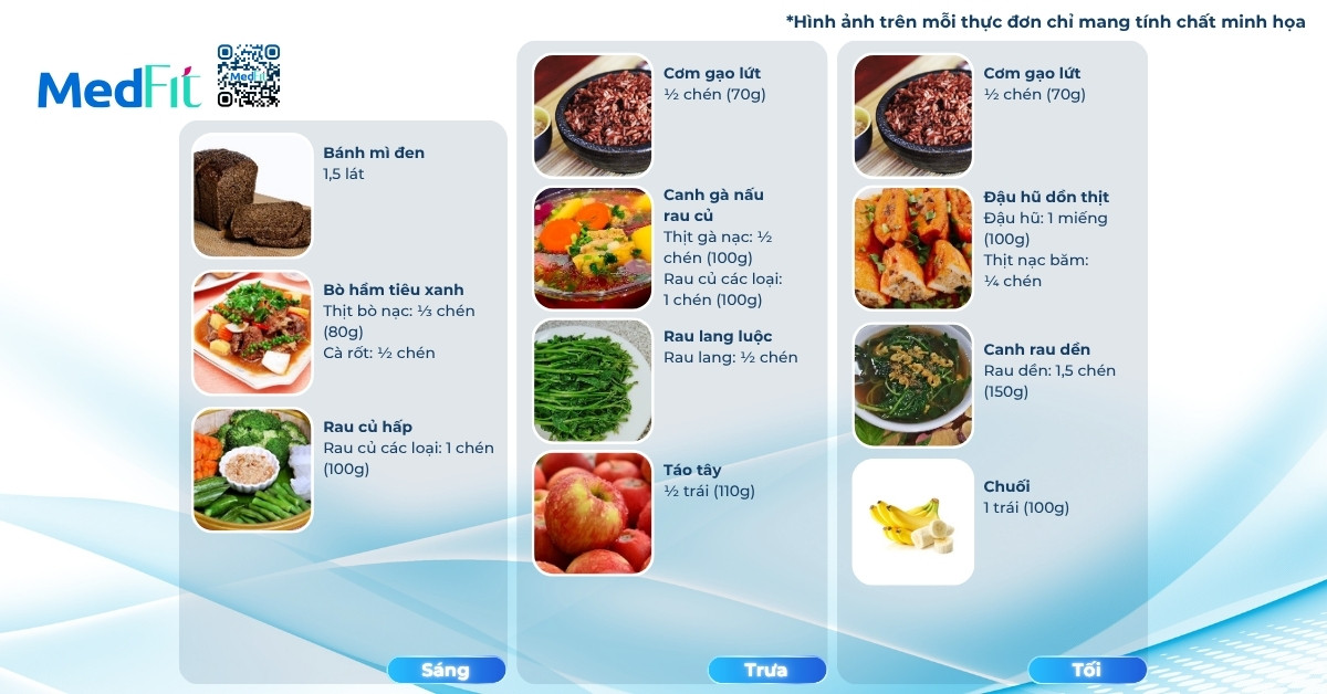 thực đơn giảm mỡ toàn thân trong 7 ngày (ngày 7)