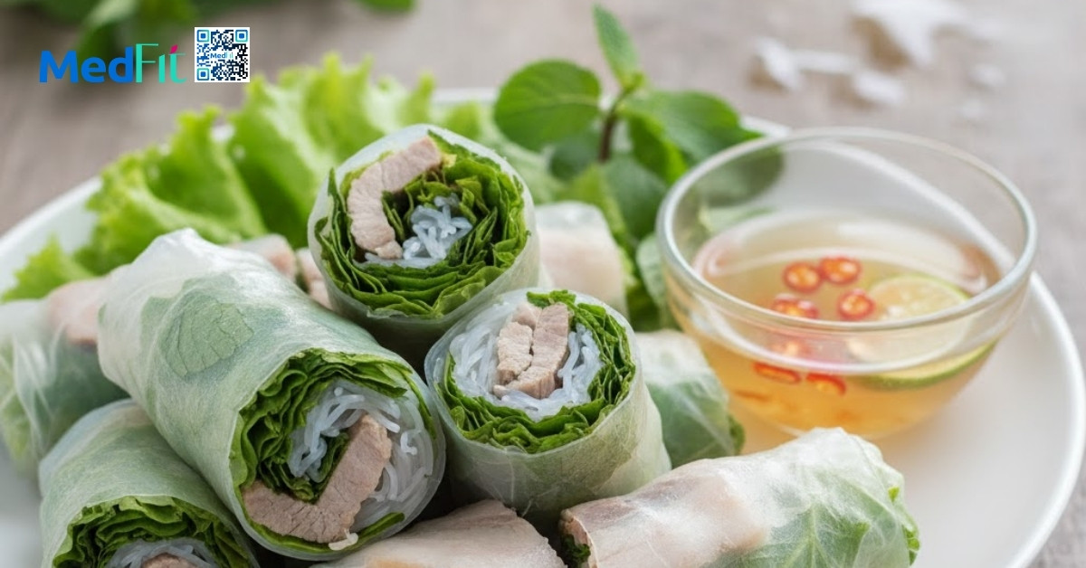 Ăn miến có giúp giảm cân không? Gợi ý thực đơn giảm cân 3 ngày với miến 6 Miến cuốn rau sống