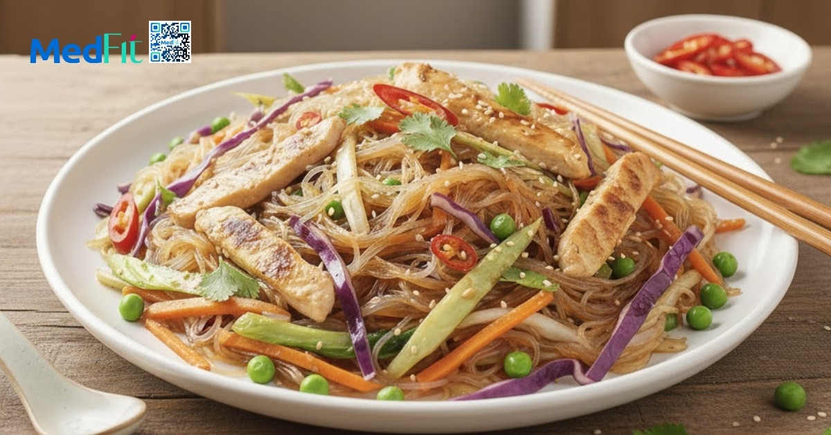 Ăn miến có giúp giảm cân không? Gợi ý thực đơn giảm cân 3 ngày với miến 5 Miến xào rau củ ít dầu