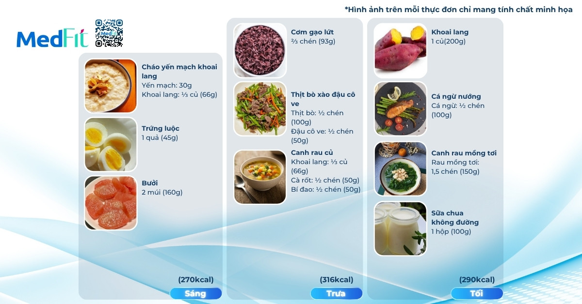 Hướng dẫn xây thực đơn giảm cân với khoai lang và trứng trong 7 ngày 11 Thực đơn mẫu giảm cân với khoai lang và trứng ngày 3