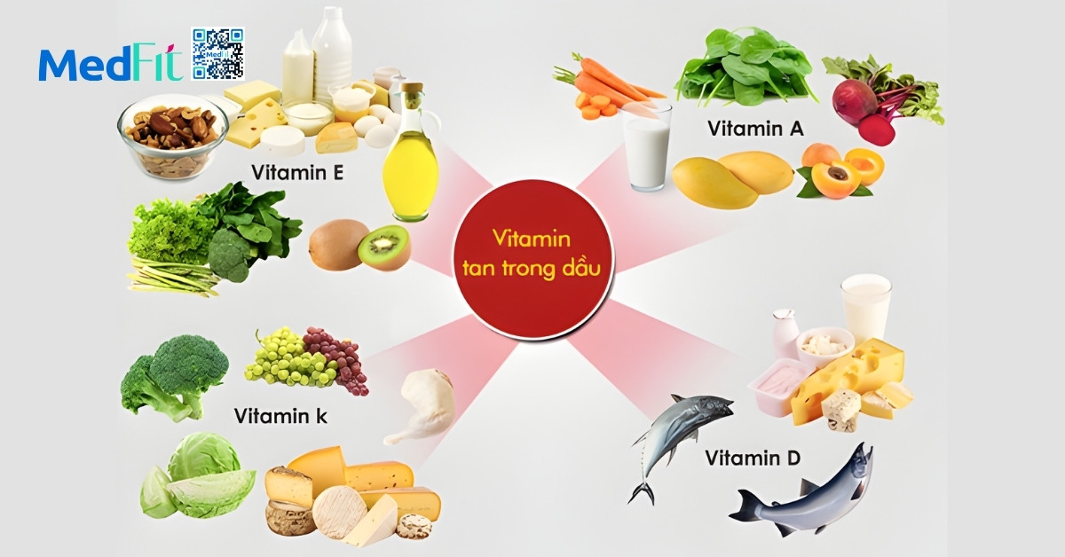 Bổ sung các loại vitamin có cần thiết trong quá trình giảm cân? 4 Các vitamin A, D, E và K thuộc nhóm vitamin tan trong dầu đóng vai trò quan trọng trong nhiều chức năng sinh lý của cơ thể