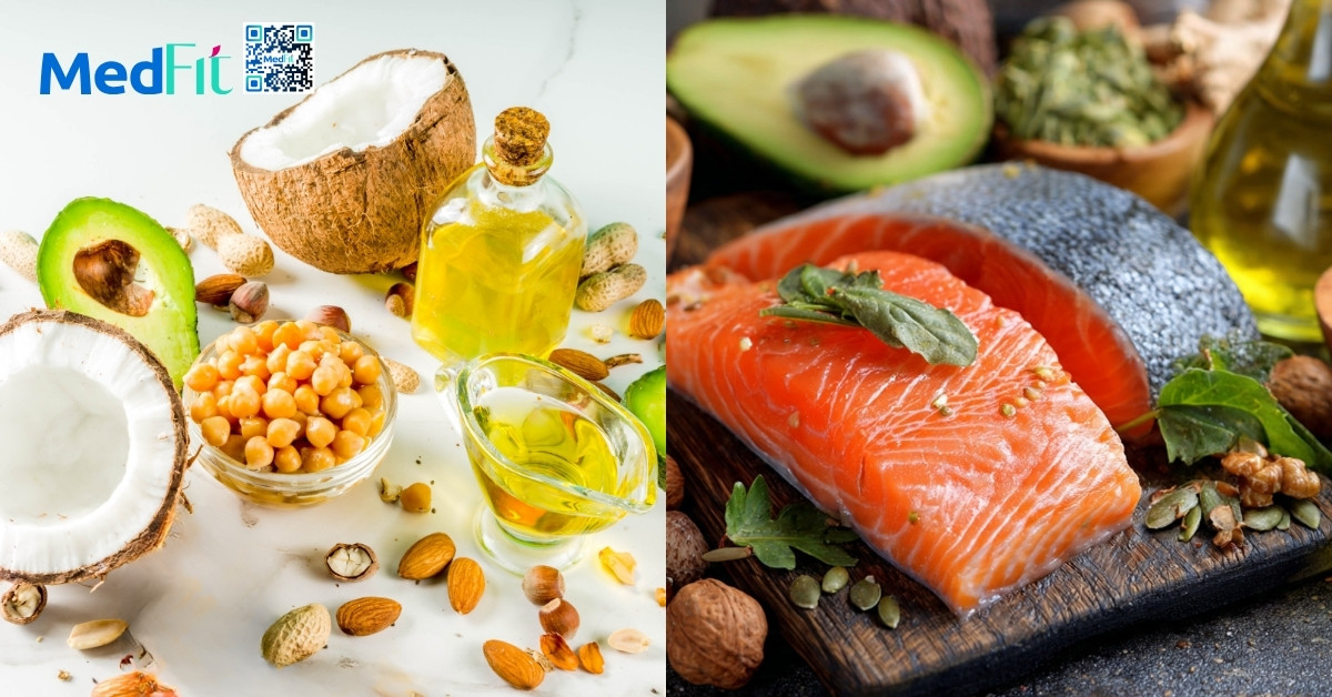 Chất béo tốt bao gồm chất béo không bão hòa, có nhiều trong dầu olive, dầu hạt, các loại hạt dinh dưỡng và cá béo