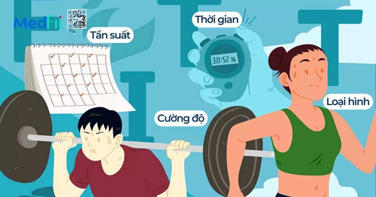 Cách vận động giảm cân phù hợp cho người có bệnh lý nền 5 Nguyen tac F.I.T.T