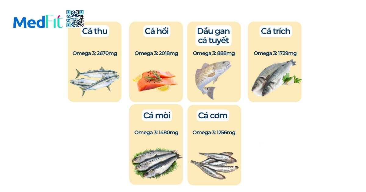 Cá giàu omega-3 có giúp giảm cân không? Lợi ích và cách chọn an toàn, hiệu quả 1 Danh sach ca giau Omega 3