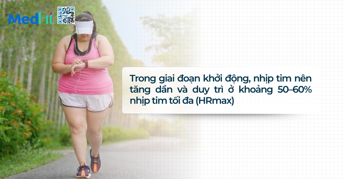 Theo dõi nhịp tim trong và sau khi vận động giảm cân như thế nào? 2 Giai doan khoi dong