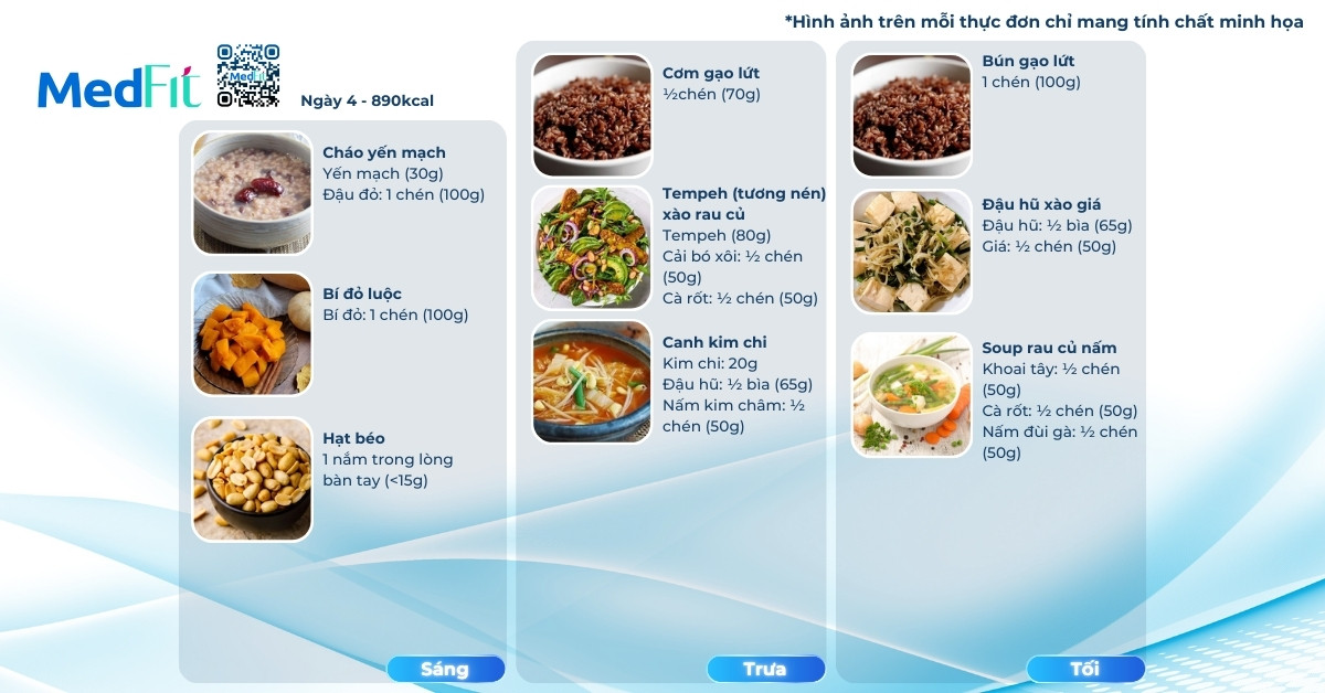 Gợi ý thực đơn ăn chay giảm cân 7 ngày đơn giản tại nhà 8 Ngay 4
