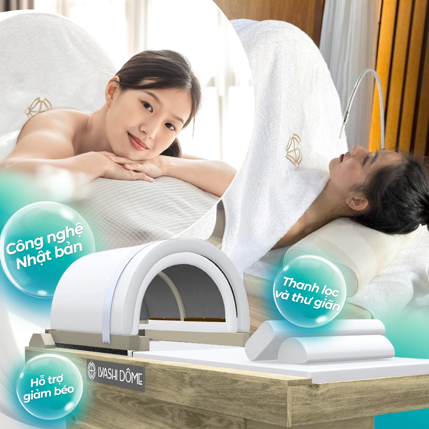 Banner con - LDP giường hồng ngoại Iyashi Dome - VN - Mobile