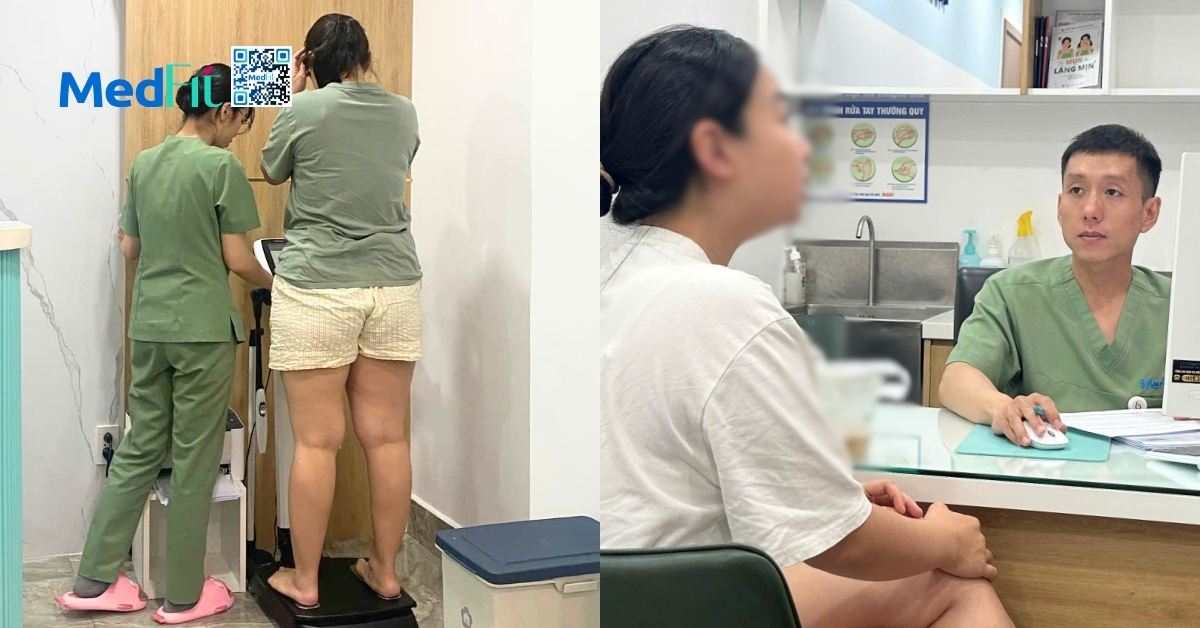 Mẹ sau sinh lấy lại vóc dáng, giảm gần 8kg sau 12 tuần tại MedFit 3