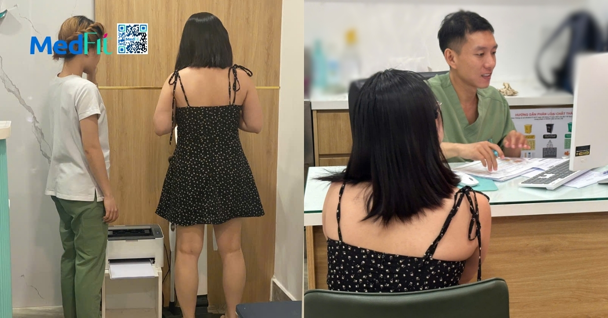 Từ ngưỡng thừa cân về BMI bình thường, khách hàng giảm gần 5kg và 11,5cm vòng eo sau 12 tuần tại MedFit 3