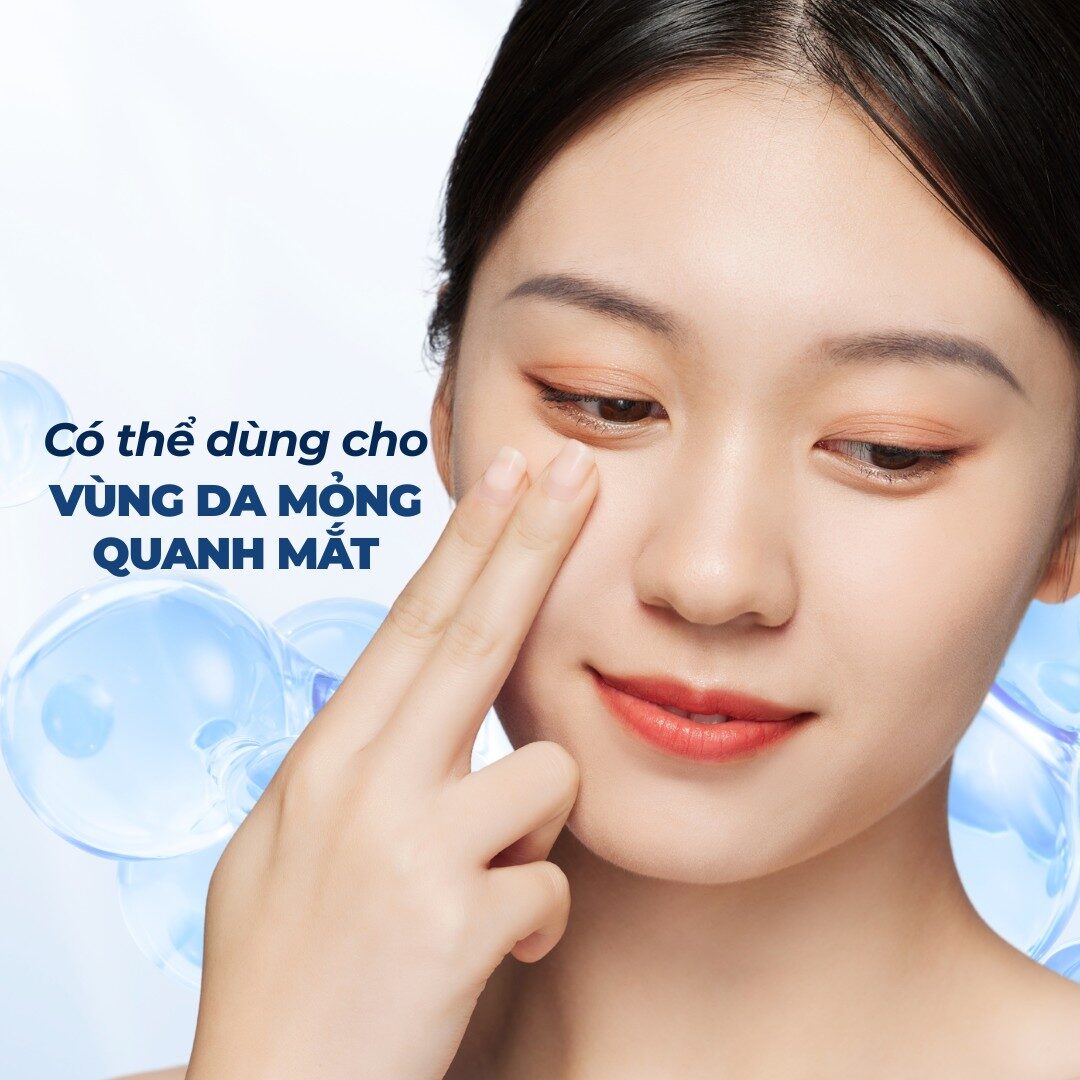 Có thể dùng cho vùng da mỏng quanh mắt
